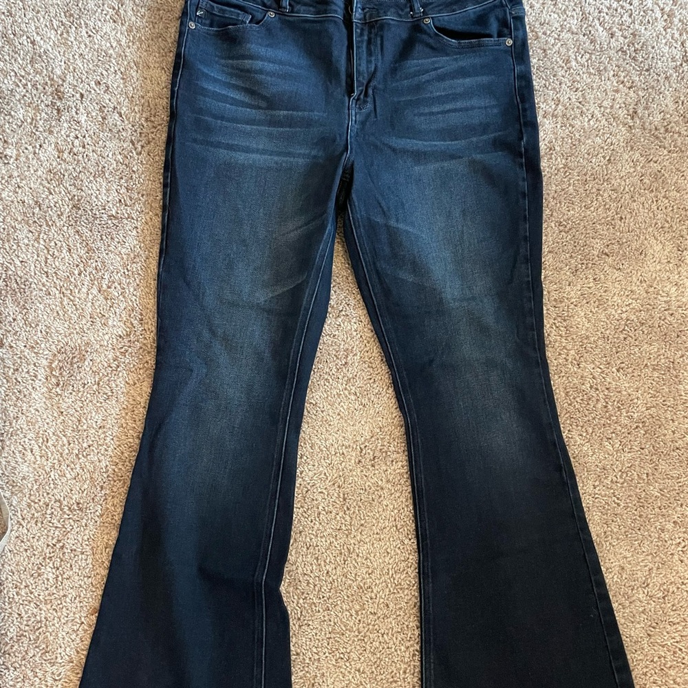 KanCan Dark Blue Flare Jeans